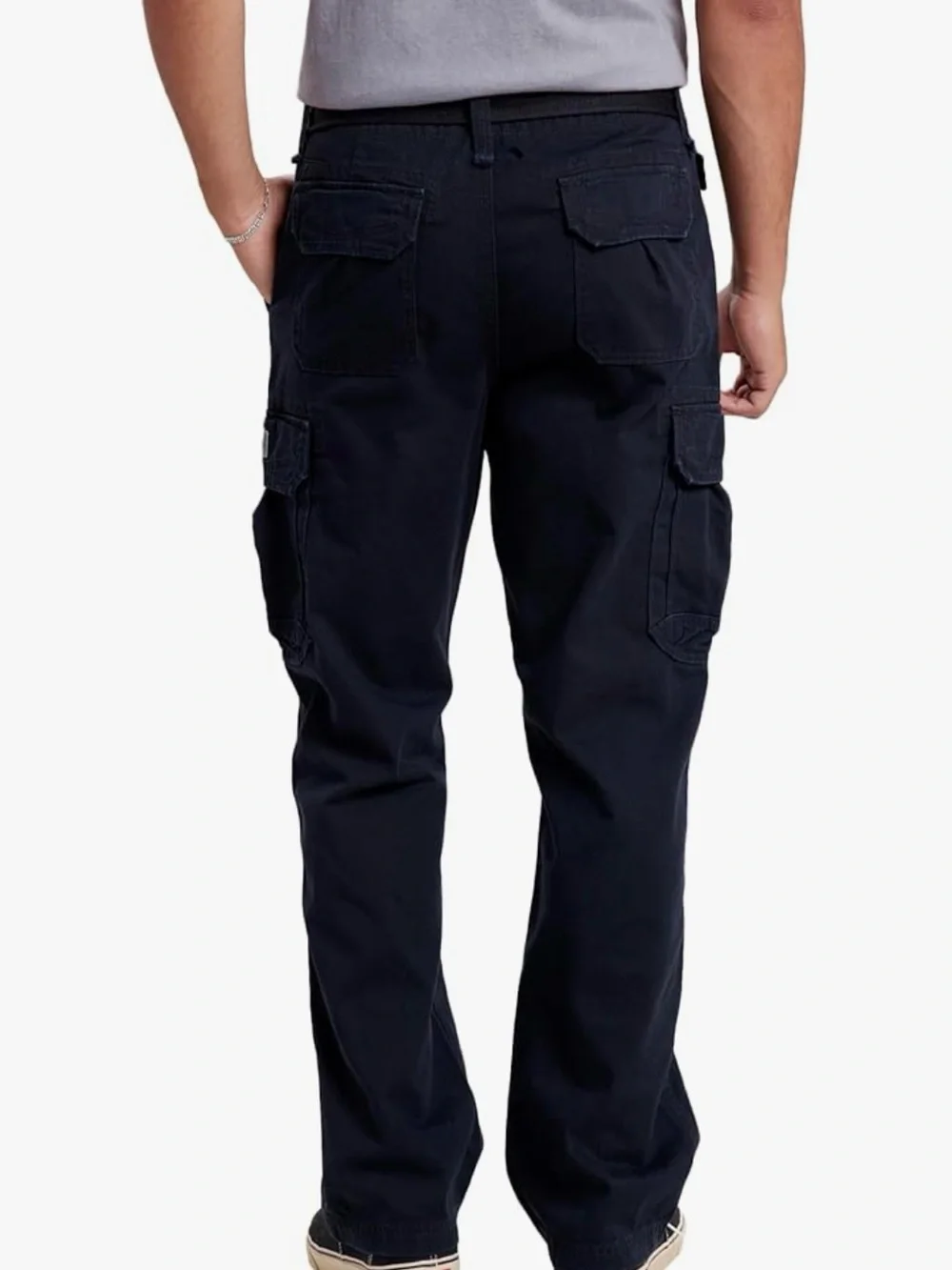 UNIONBAY Men's Survivor Relaxed Fit Cargo Black Pants Size 38x32 NWT Utility